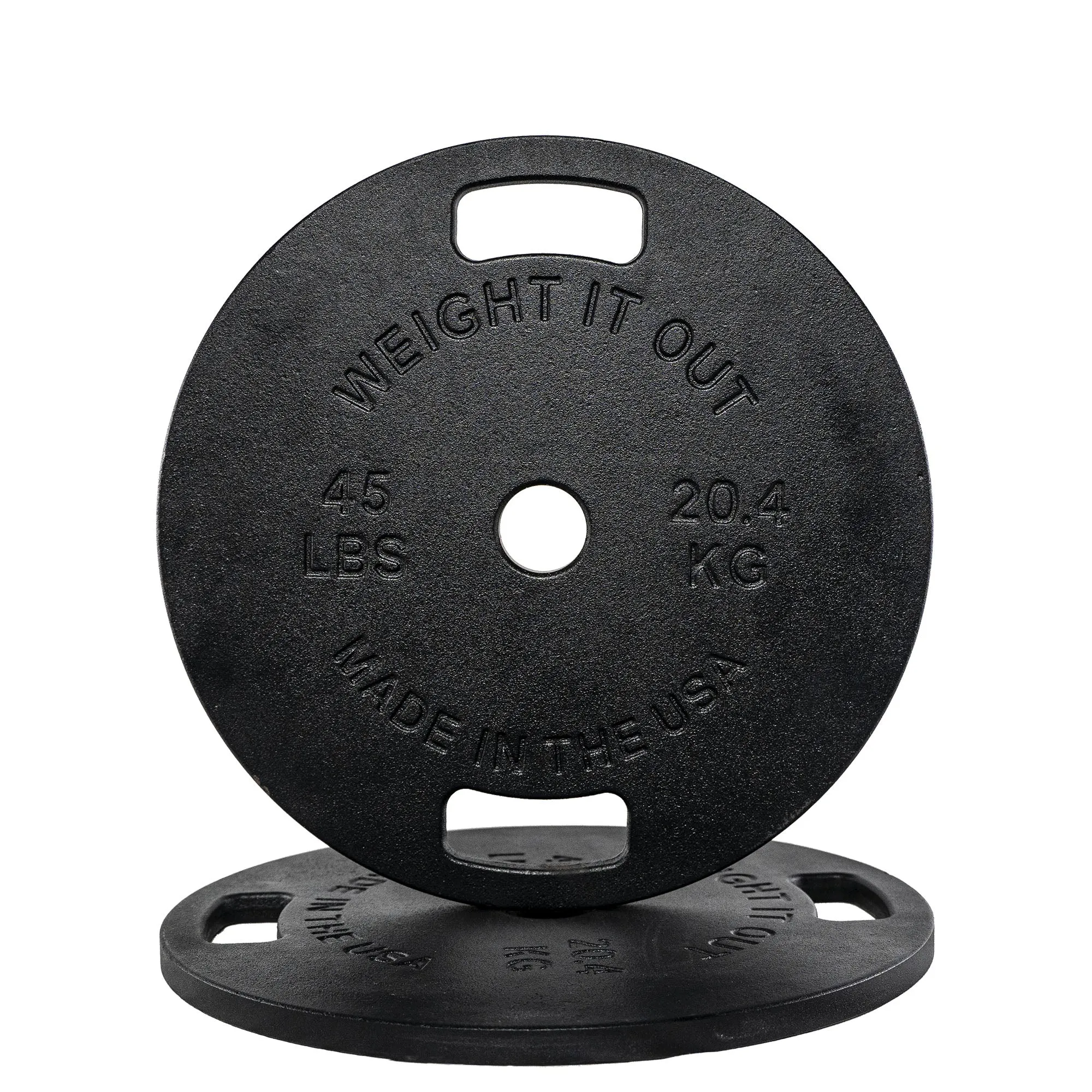 45 LBs Machined Cast Iron Weight Plate Pair