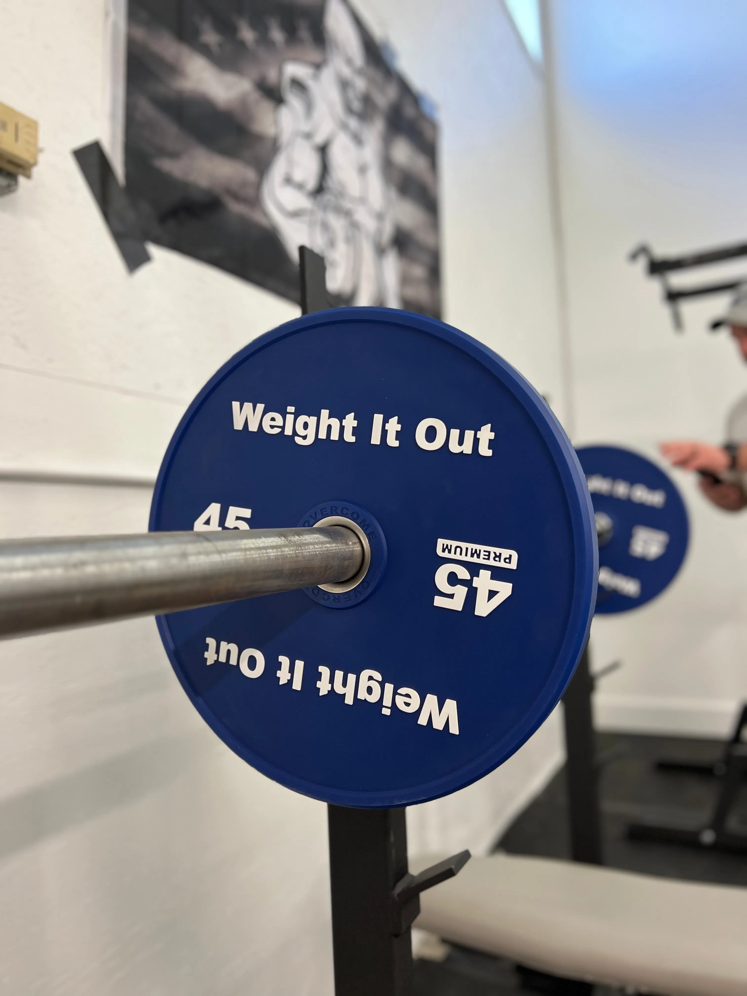 45 Pound Bumper Weight Plate Pair. (Thinnest Bumper Plate Ever!) "Preorder"