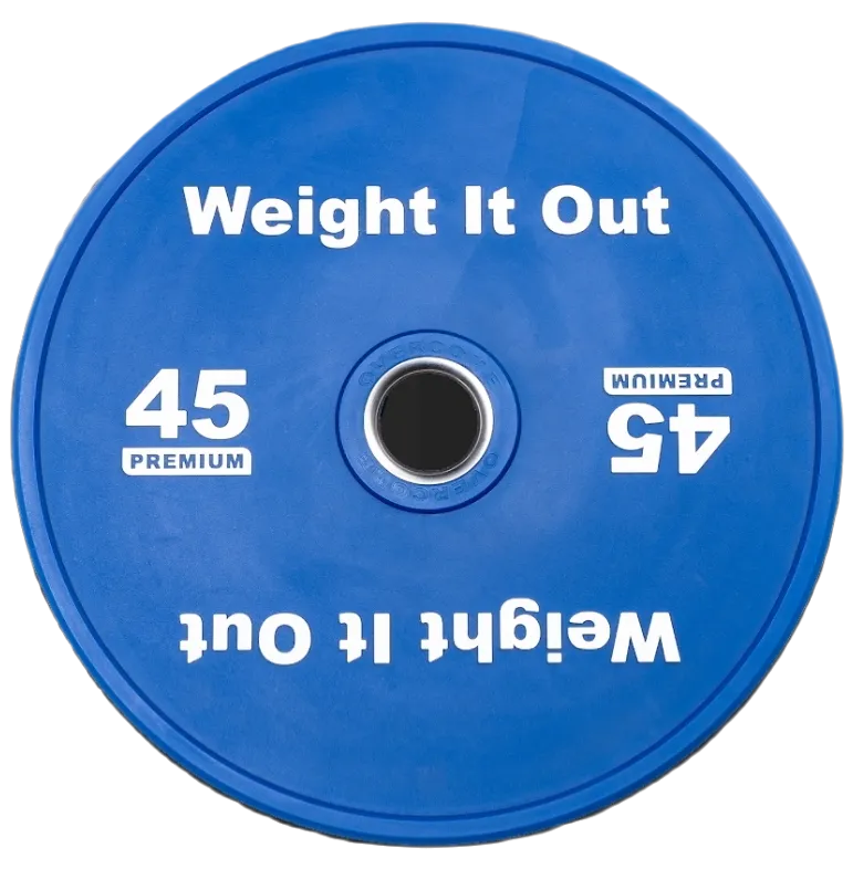 45 Pound Bumper Weight Plate Pair. (Thinnest Bumper Plate Ever!) "Preorder"
