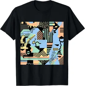 Abstract Colorful Geometric Graphic Pattern Design T-Shirt