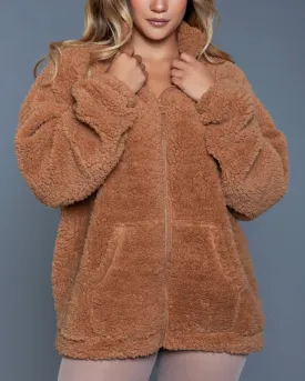 Be Wicked Womens Daphne Borg Jacket - Style 2067 | Cozy Faux Fur Winter Outerwear