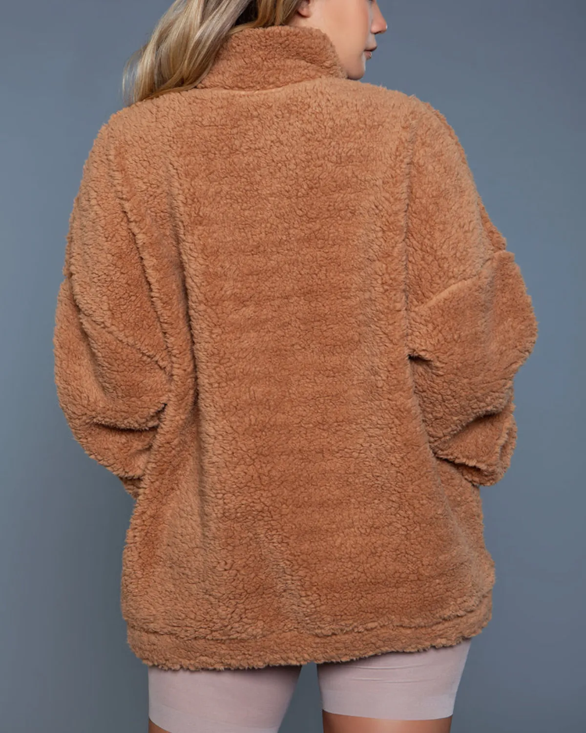 Be Wicked Womens Daphne Borg Jacket - Style 2067 | Cozy Faux Fur Winter Outerwear