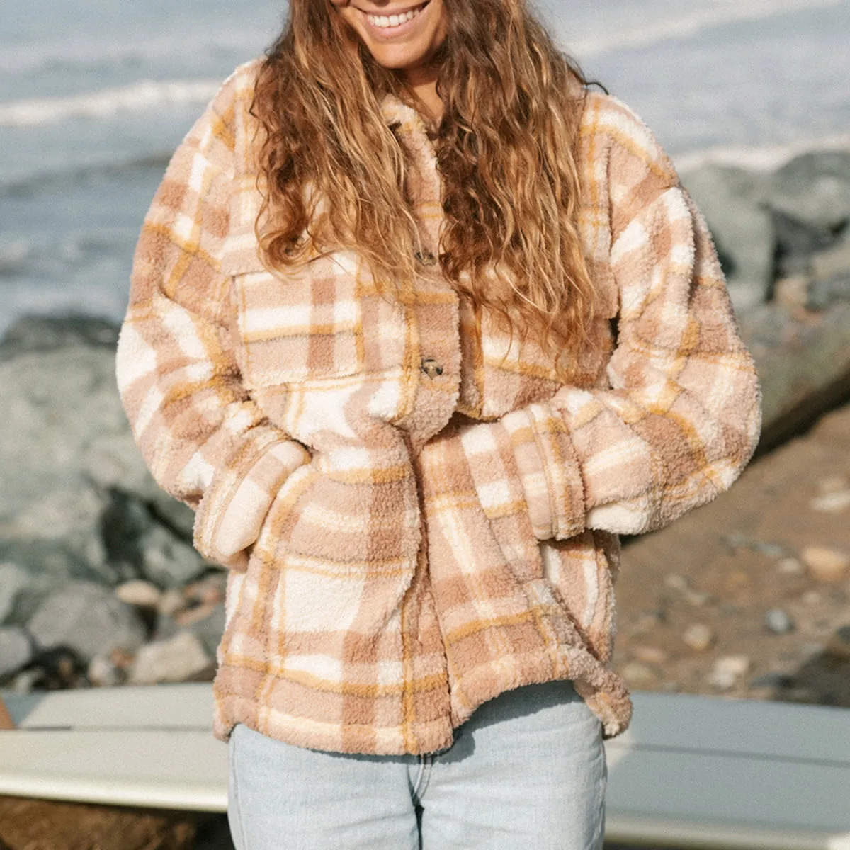 Billabong Women's Fairbanks Teddy Bear Jacket