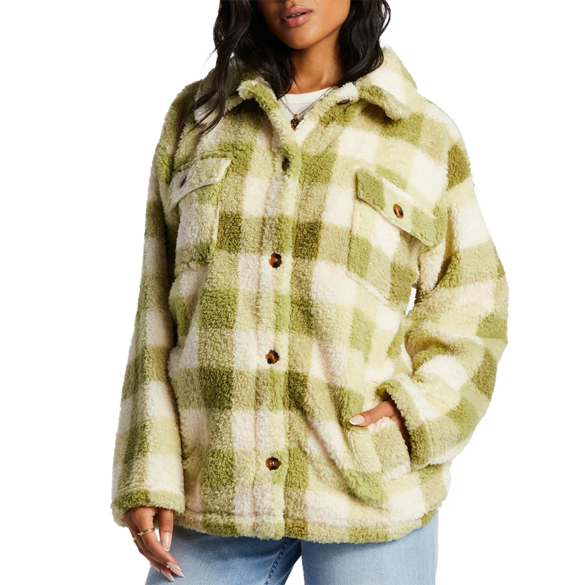 Billabong Women's Fairbanks Teddy Bear Jacket