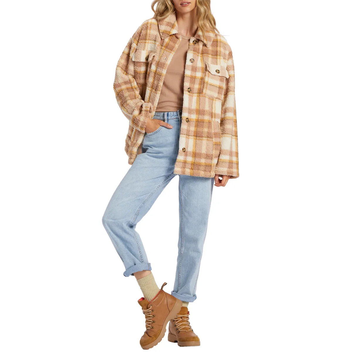 Billabong Women's Fairbanks Teddy Bear Jacket