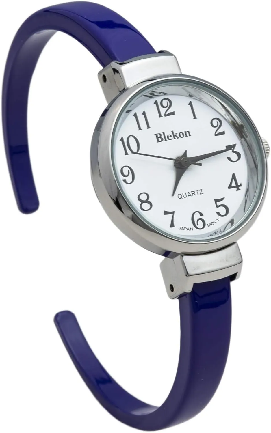 Blekon Collections Quartz Womens 26mm Delicate Metal Cuff Bangle Watch