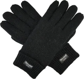 BRUCERIVER Men's Pure Wool Knitted Gloves with Thinsulate Lining