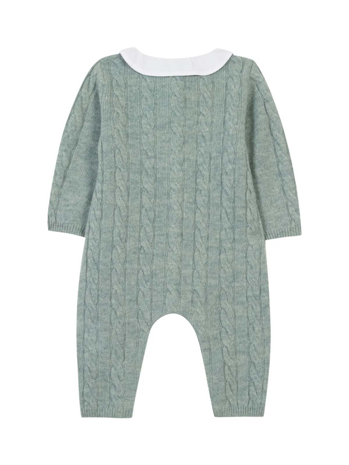 Cable Knit Collared Romper