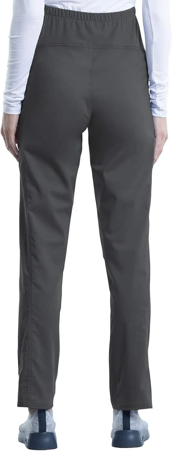 Cherokee Maternity Scrub Pants for Women Straight Leg Bottoms with Belly Coverage, Ultra Soft 2-Way Stretch Fabric - WW155