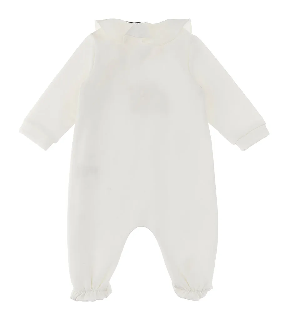 Cloud Baby Long Sleeve Ruggled Footie   Hat Gift Set