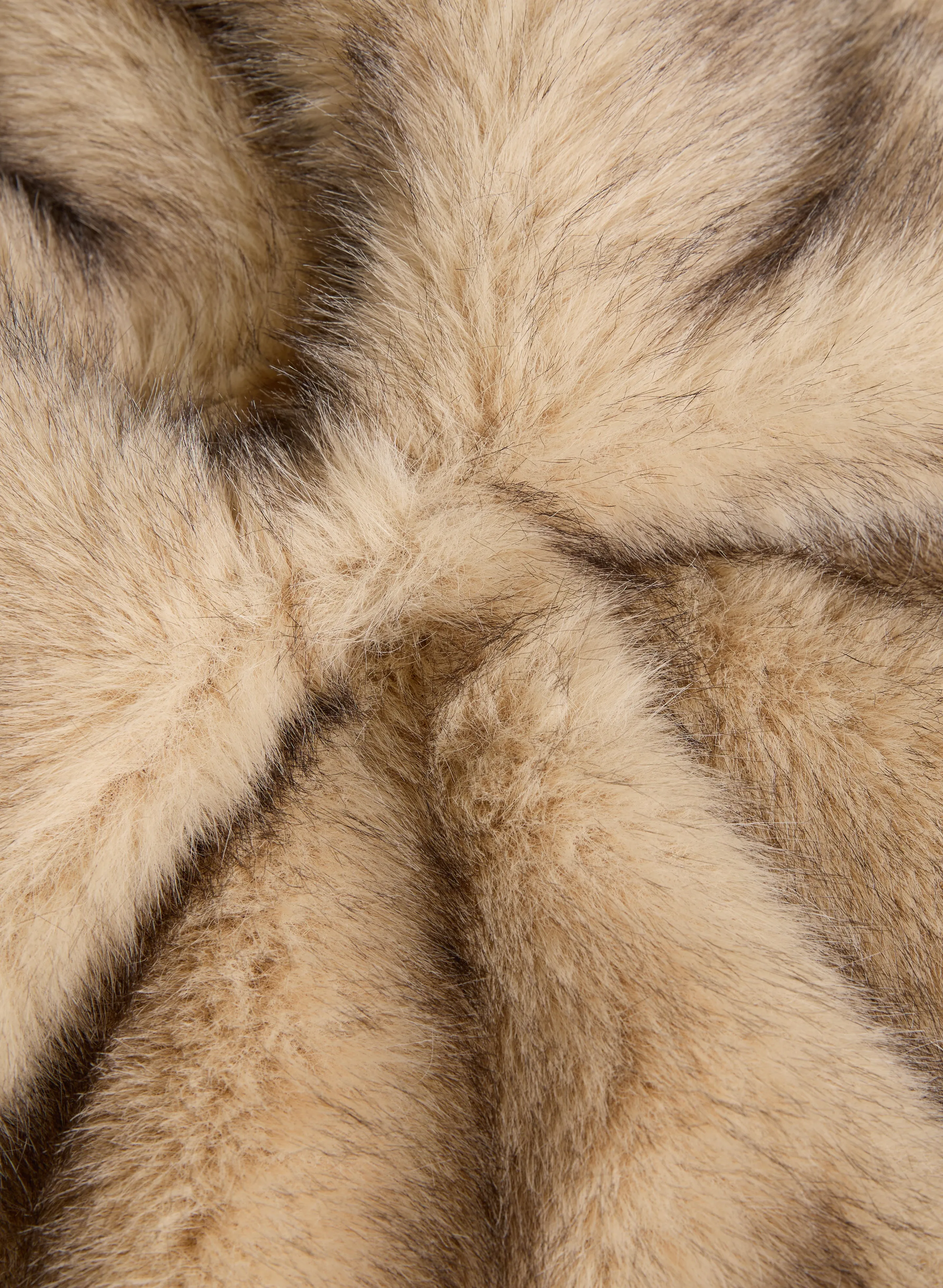 Cropped Faux Fur Coat