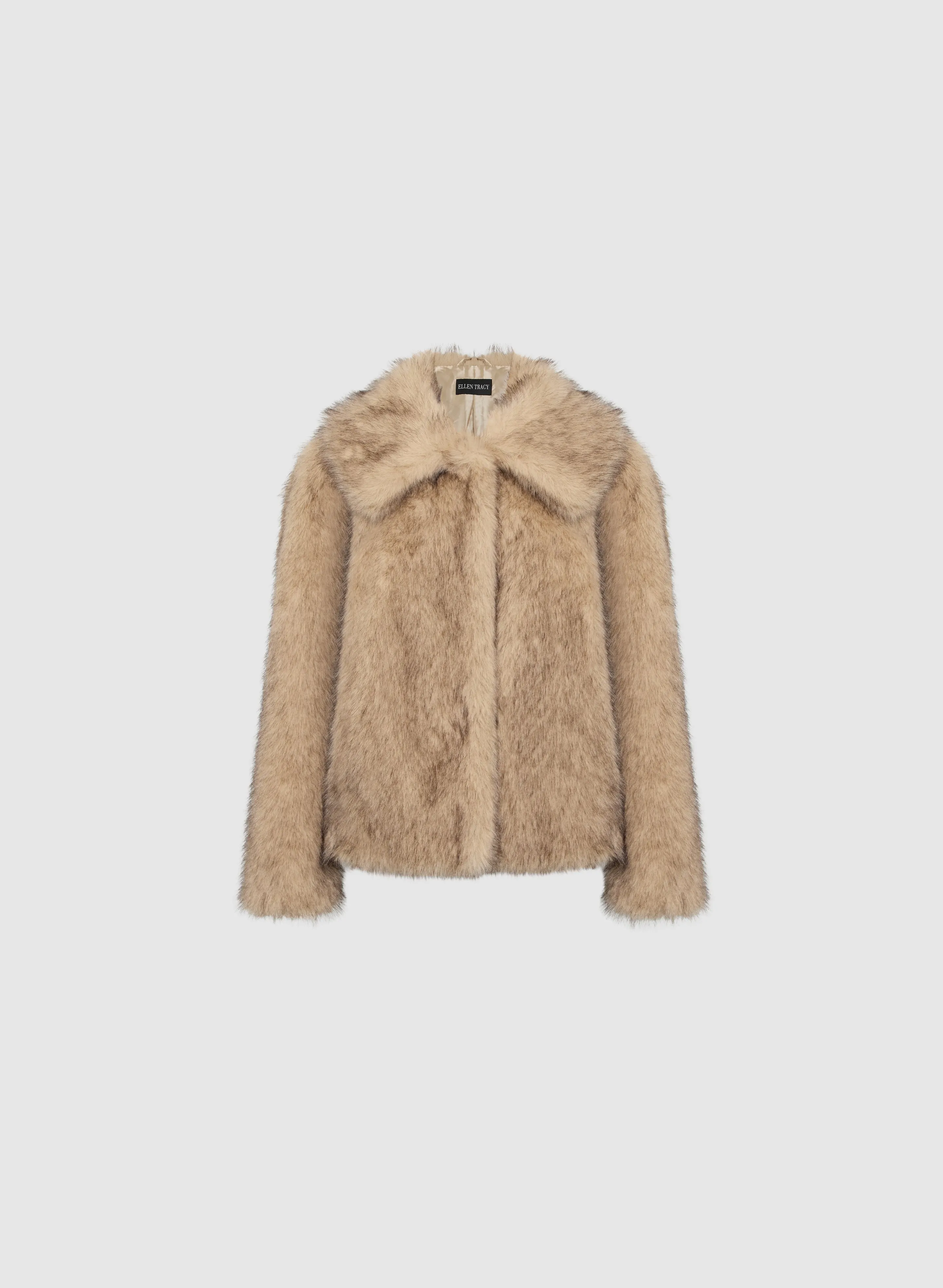 Cropped Faux Fur Coat