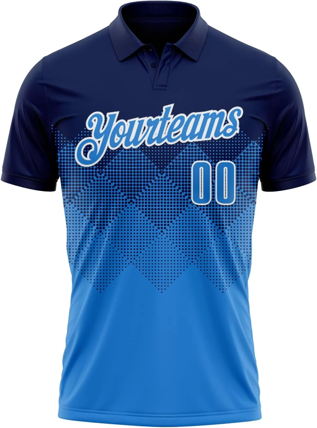 Custom Gradient Golf Polo Shirts Short Sleeve Bowling Dart Tennis Jersey Top Design Men Women Youth Work Business Tee