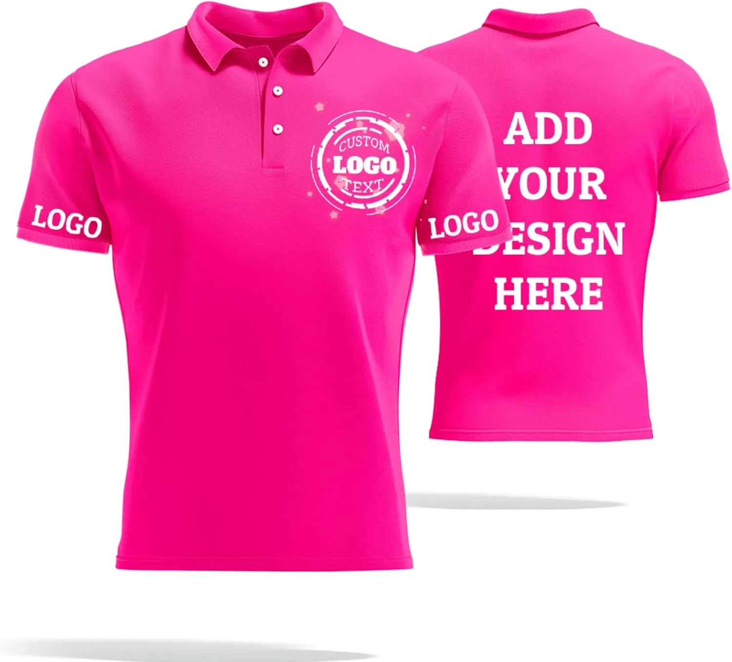 Custom Polo Shirts for Men Women Customized Design Your Own Text Logo Photo Name Dry Fit Golf Shirt