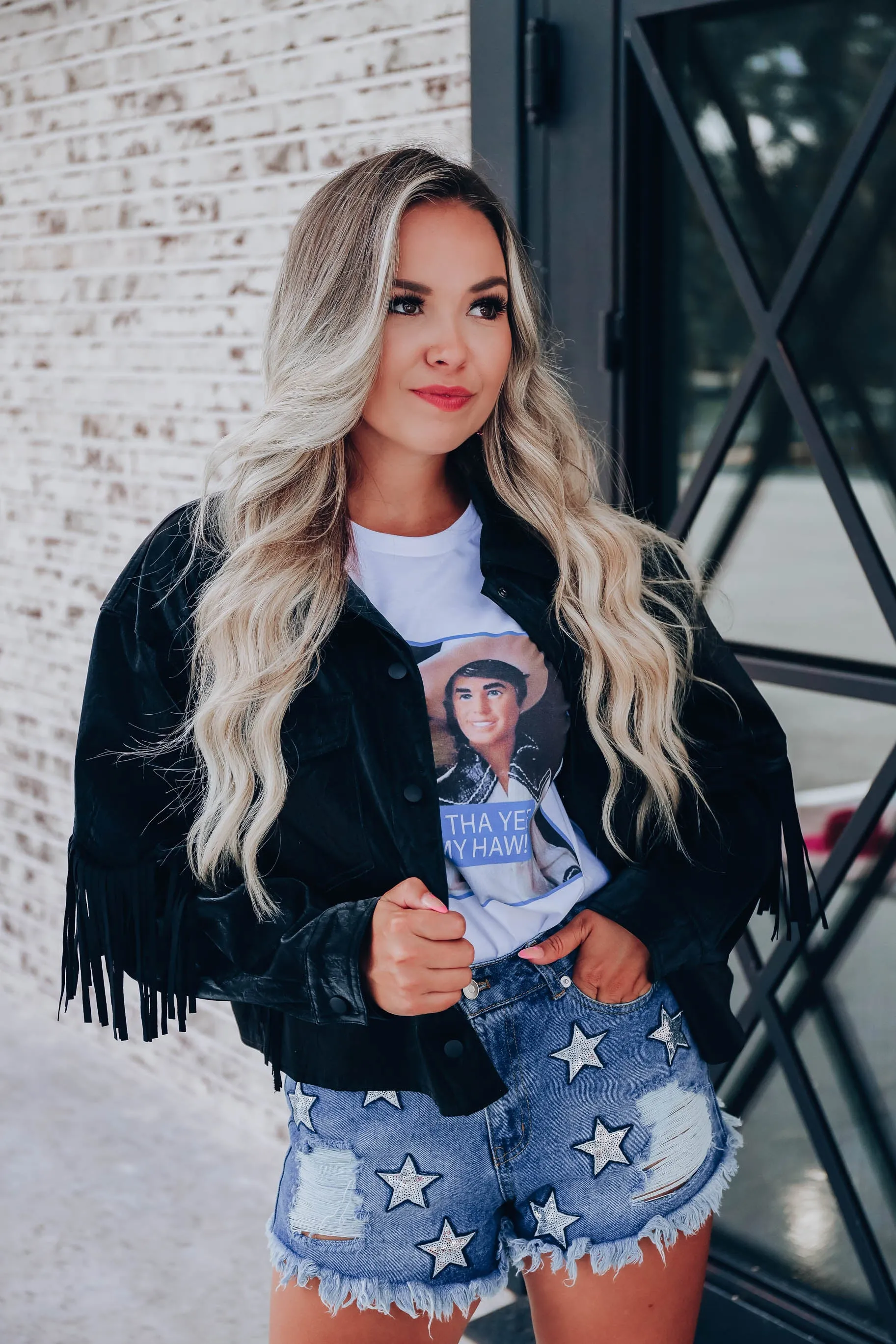Dakota Suede Faux Leather Jacket