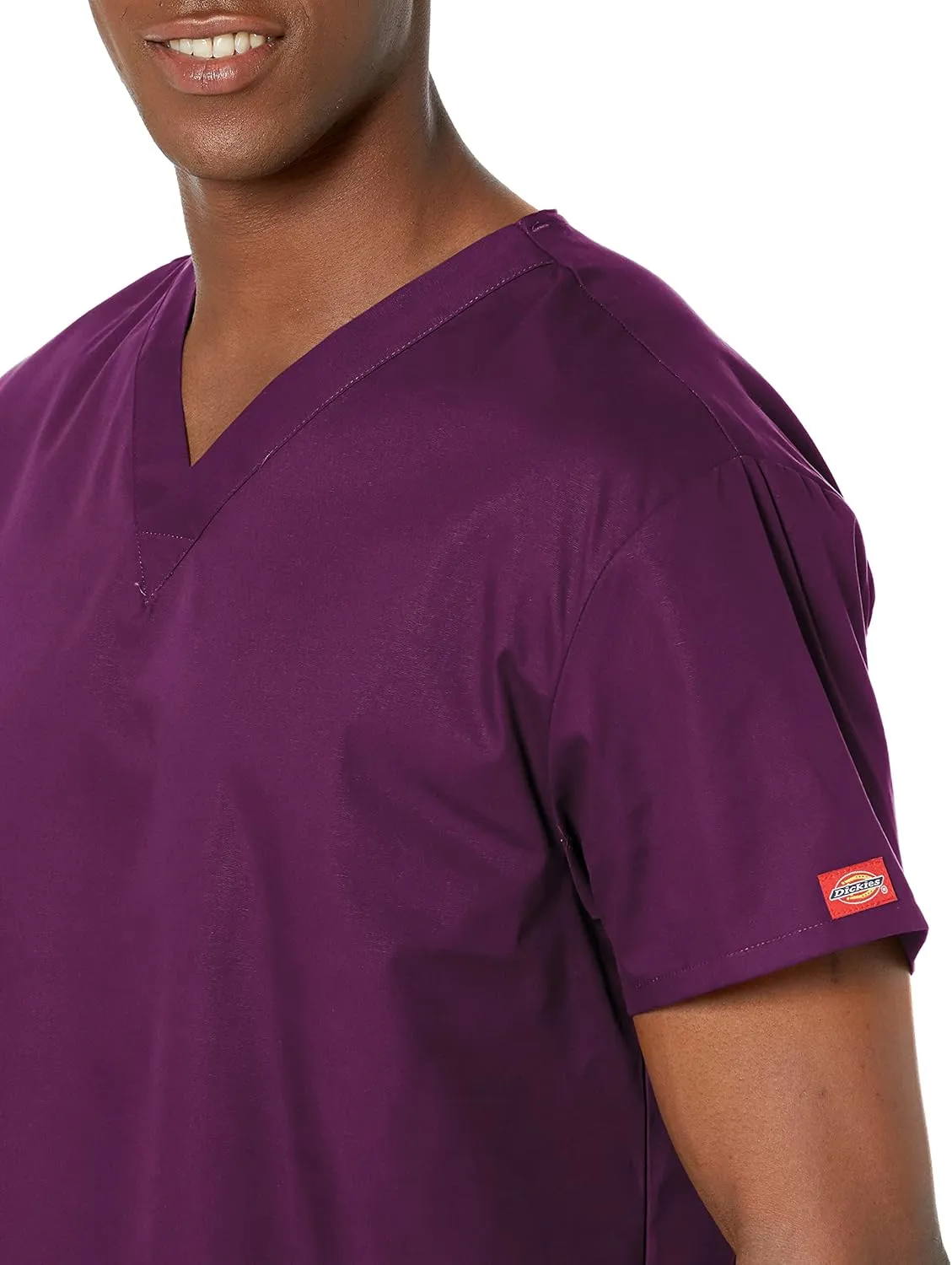 Dickies Women's V-Neck Scrub Top with 3 Pockets and Side Vents - 86706