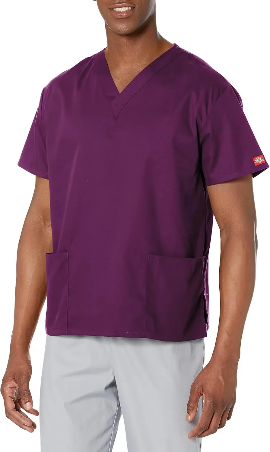 Dickies Women's V-Neck Scrub Top with 3 Pockets and Side Vents - 86706