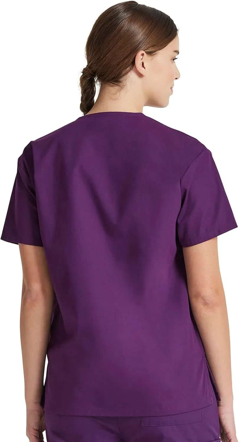 Dickies Women's V-Neck Scrub Top with 3 Pockets and Side Vents - 86706