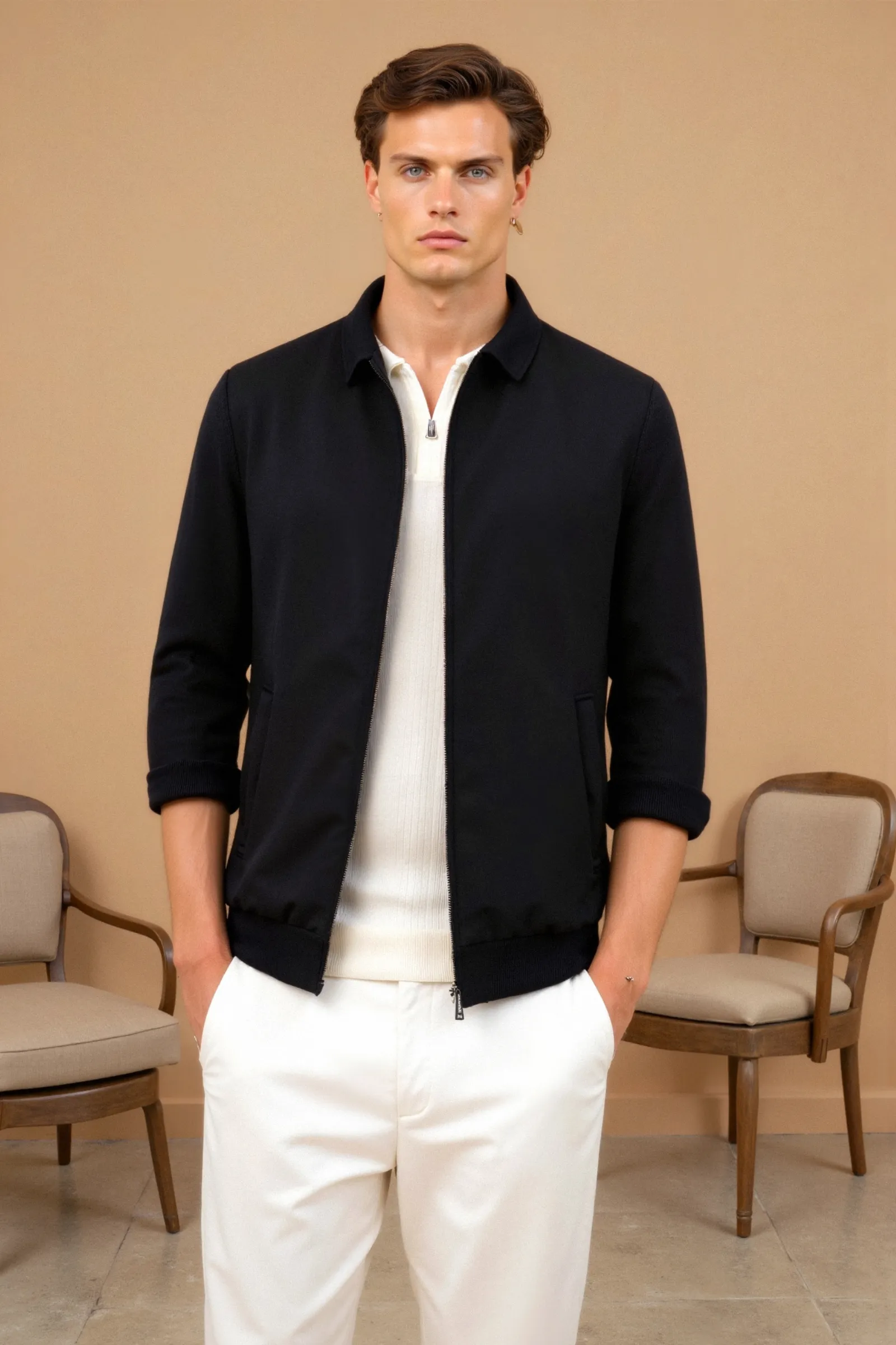 Elegant Slim Fit Clean Winter Jacket
