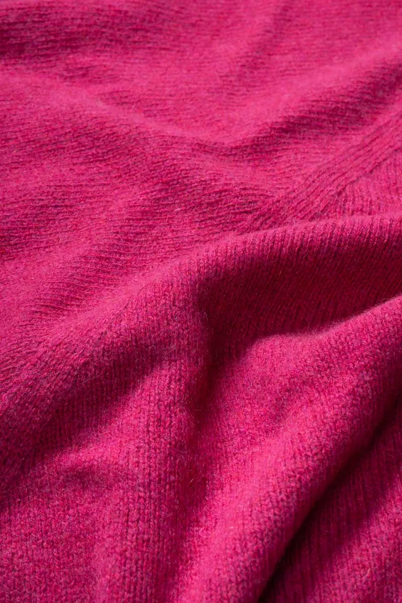 Elisabetta Cashmere Poncho Red