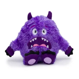 Fabdog | Fluffy Medium Purple Monster - Plush Dog Toy