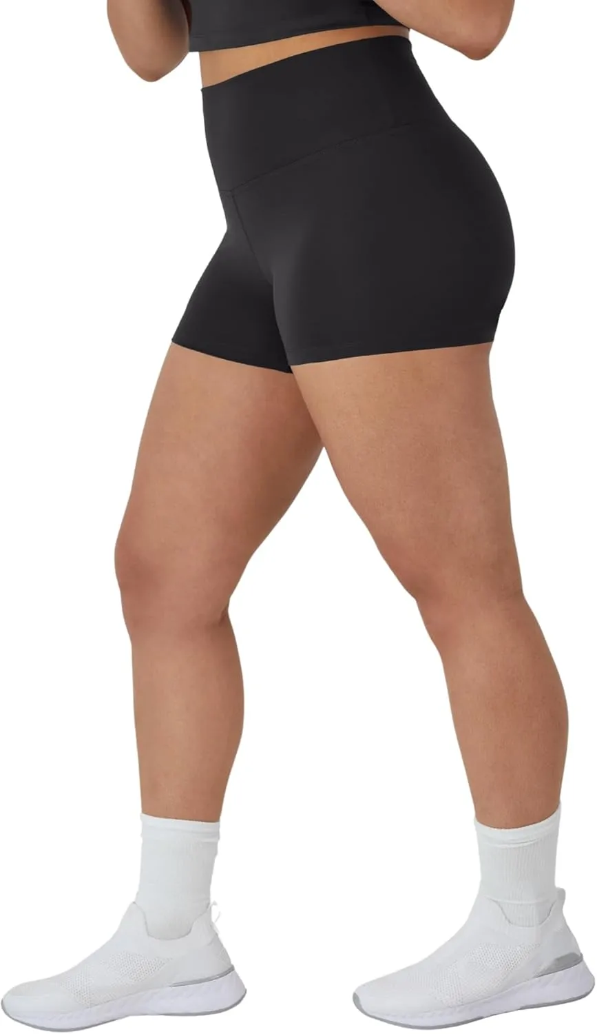 Hanes Women's Moves Bike, Soft & Stretchy Workout Shorts with Interior Pocket, Moisture-Wicking, 3 Or 7" Inseam