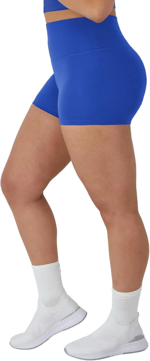 Hanes Women's Moves Bike, Soft & Stretchy Workout Shorts with Interior Pocket, Moisture-Wicking, 3 Or 7" Inseam