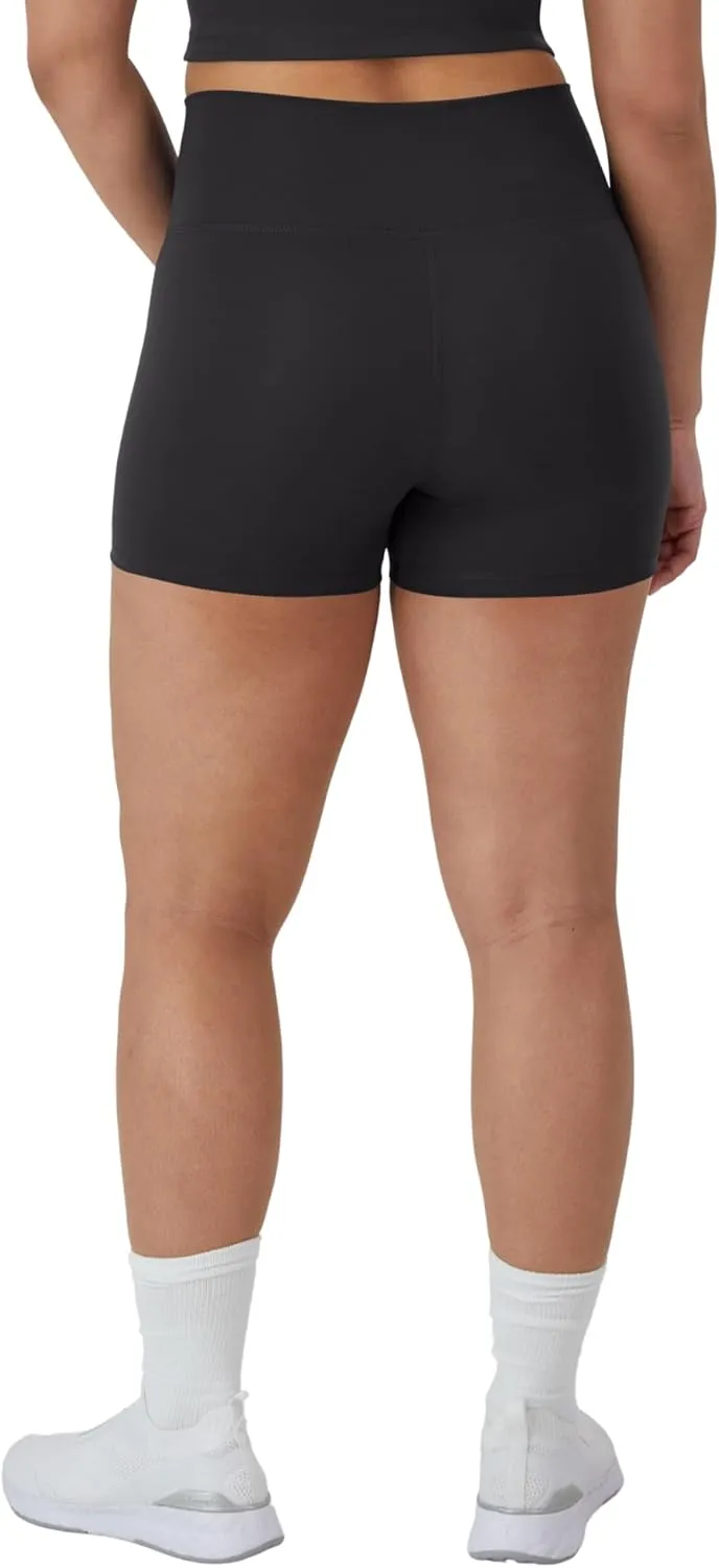 Hanes Women's Moves Bike, Soft & Stretchy Workout Shorts with Interior Pocket, Moisture-Wicking, 3 Or 7" Inseam