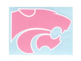 Kansas State Wildcats SDS Design Pink Fade Resistant Vinyl Decal (2.5" x 3.5")