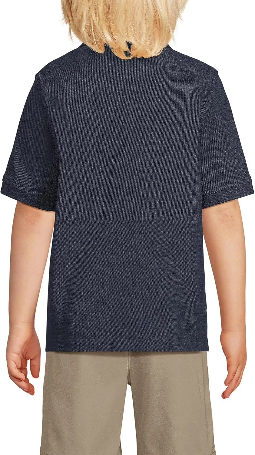 Lands' End School Uniform Kids Short Sleeve Mesh Polo Shirt