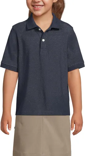 Lands' End School Uniform Kids Short Sleeve Mesh Polo Shirt