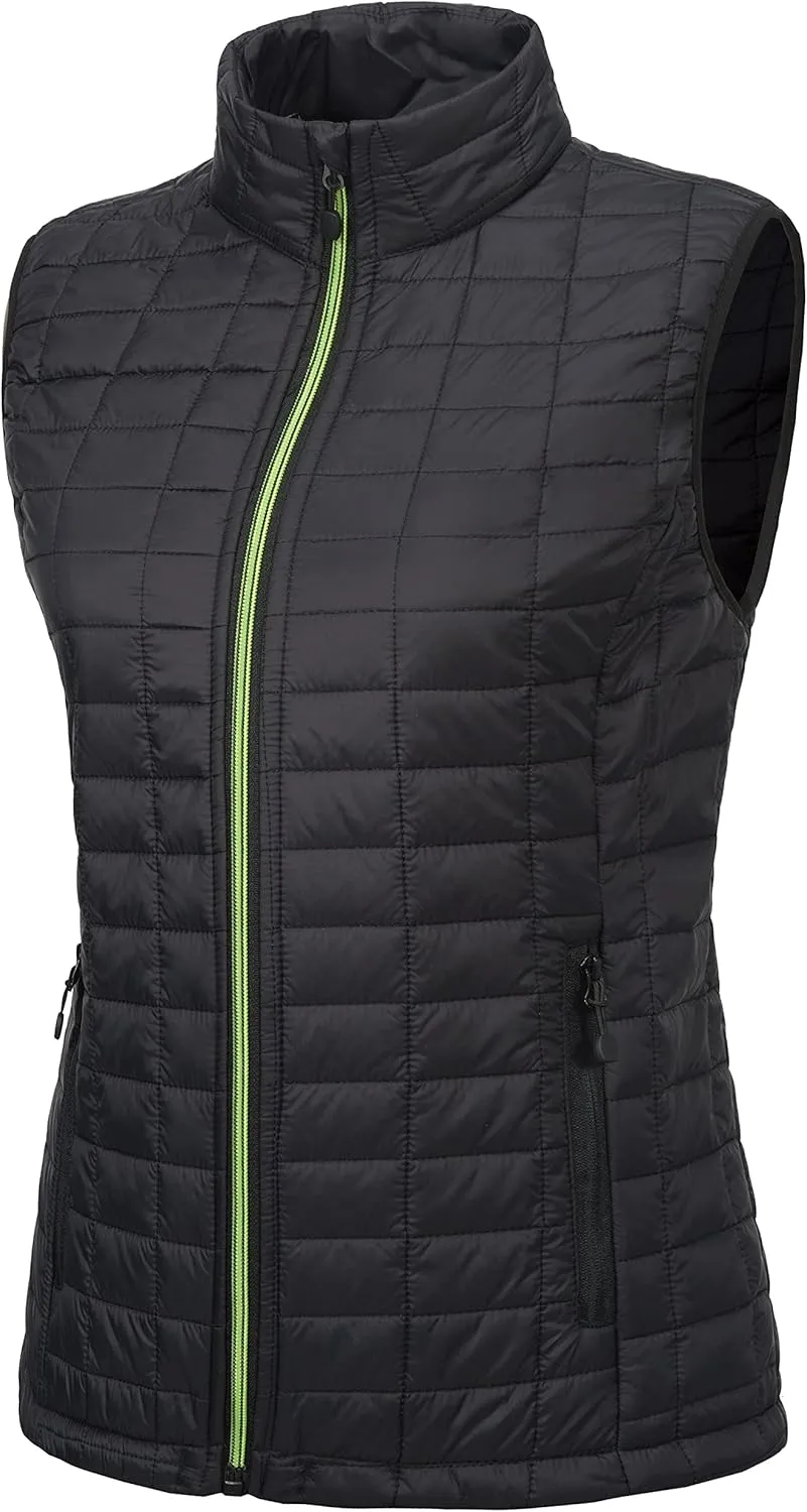 Little Donkey Andy Women's Puffer Vest, Lightweight Warm Sleeveless Jacket for Hiking Travel Golf