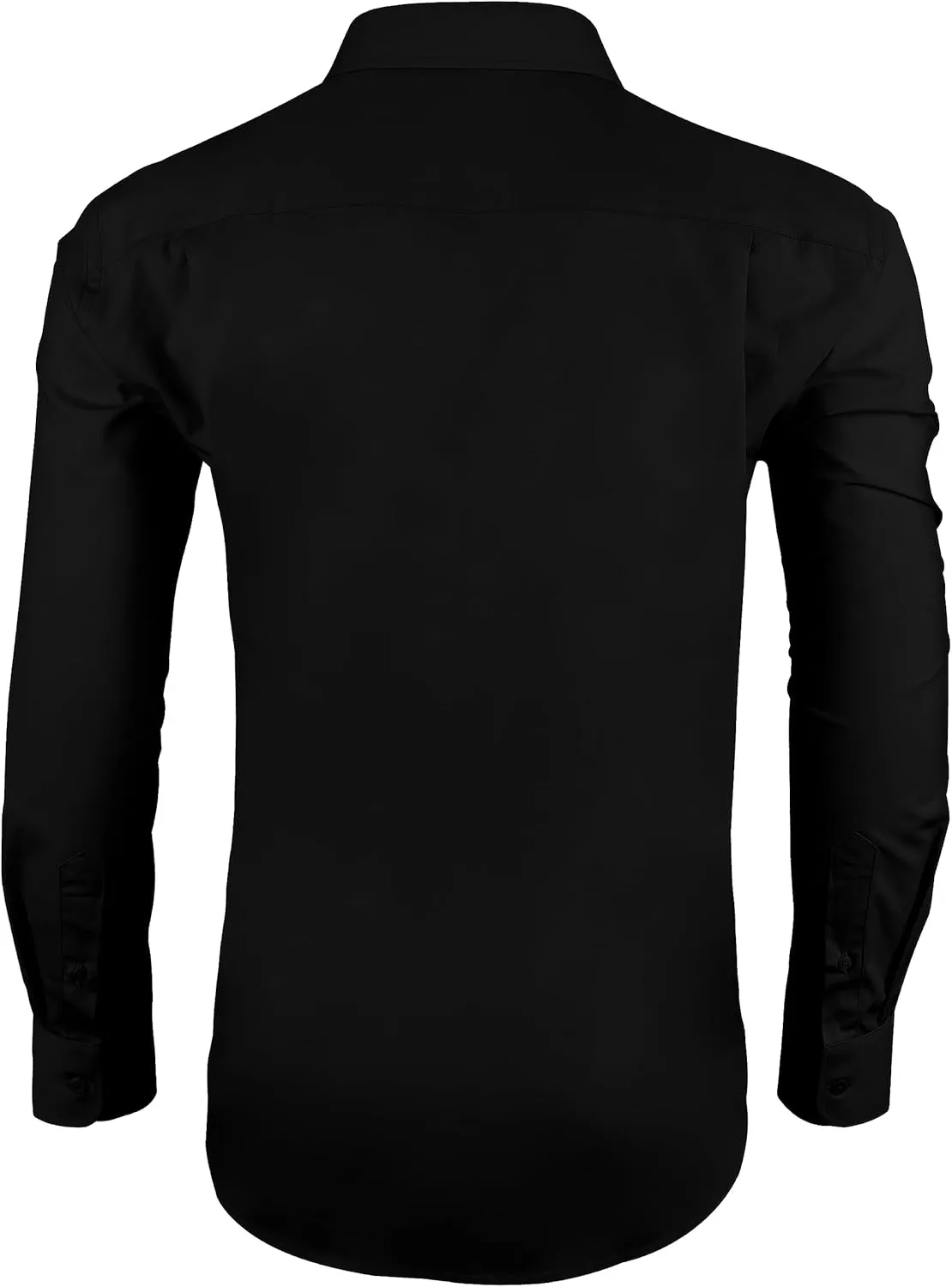 Men's Dress Shirt Slim Fit Long Sleeve Full Stretch Wrinkle-Resistant Business Casual Solid Button Down Shirts