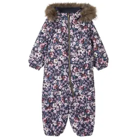 Name It Dark Sapphire Flower Snow10 Suit AOP Fo Noos