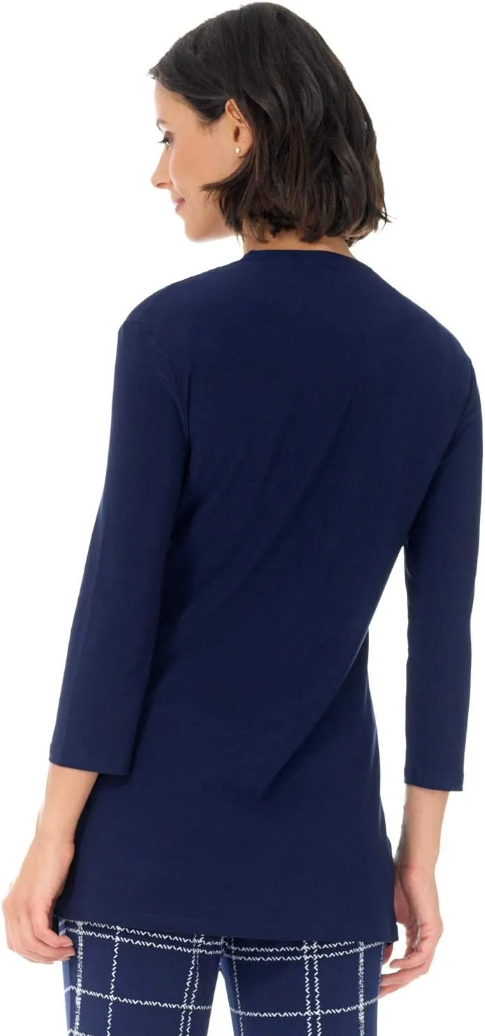 Rekucci Travel in Style Women's Essential Soft Knit Fluid Throw Over Jacket