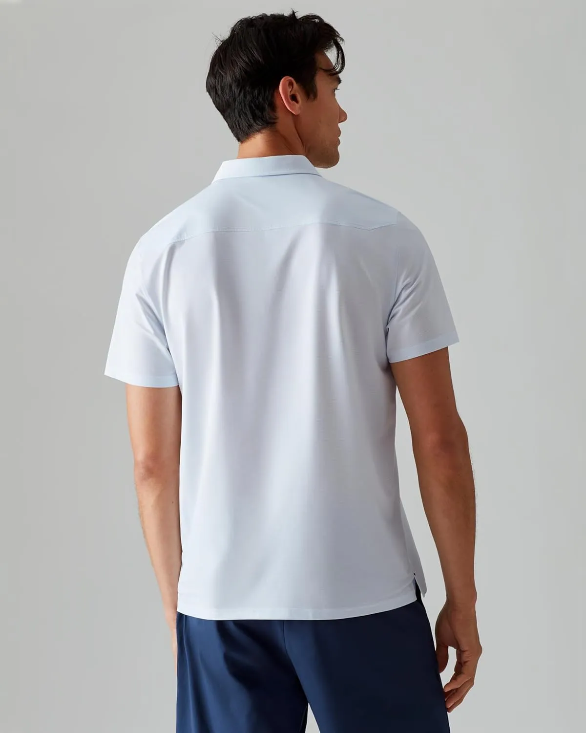 Rhone Commuter Mens Polo Shirts, Iron Free, Moisture Wicking Polo Shirts for Men, FlexKnit Stretch Fabric Mens Golf Shirts