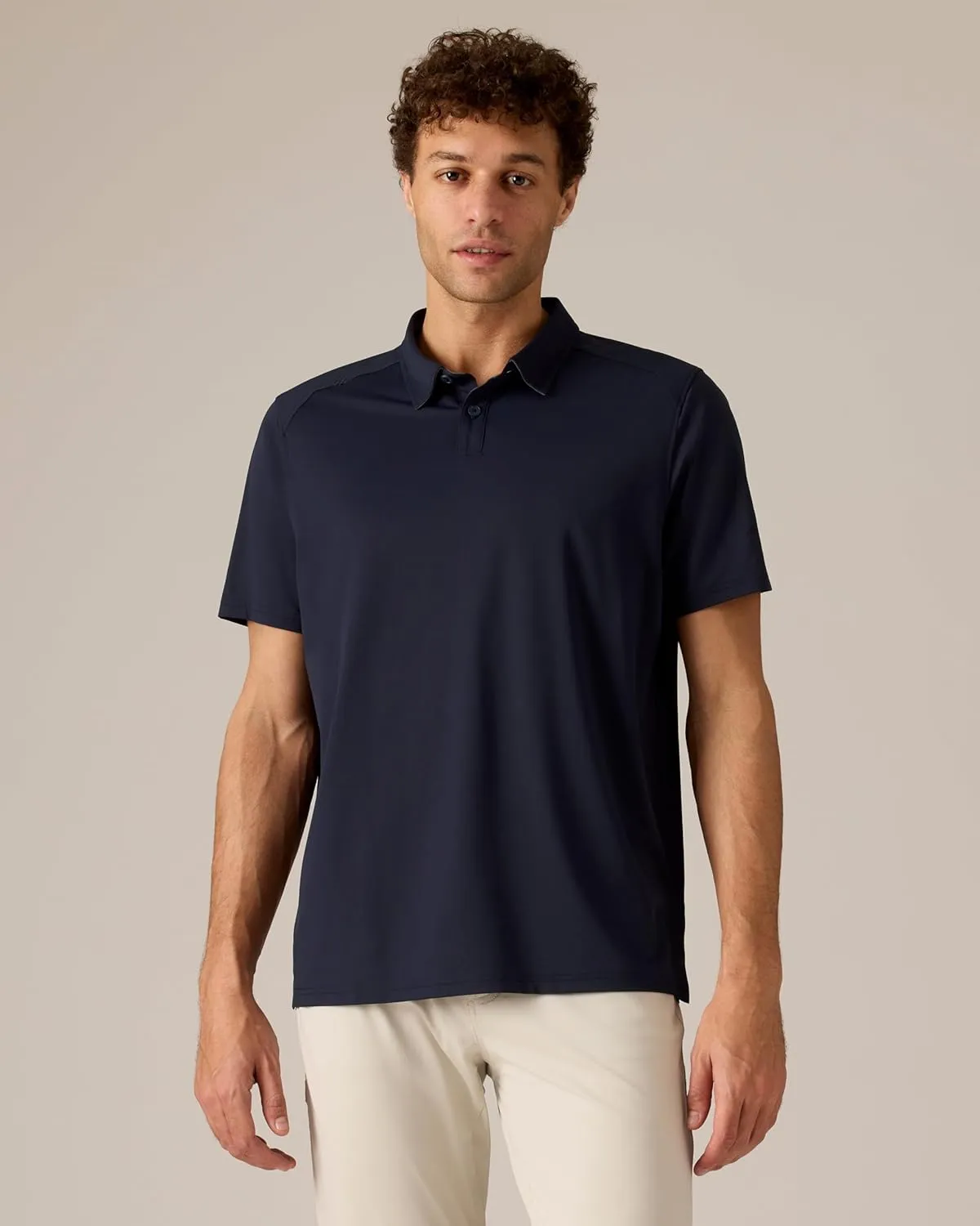 Rhone Commuter Mens Polo Shirts, Iron Free, Moisture Wicking Polo Shirts for Men, FlexKnit Stretch Fabric Mens Golf Shirts