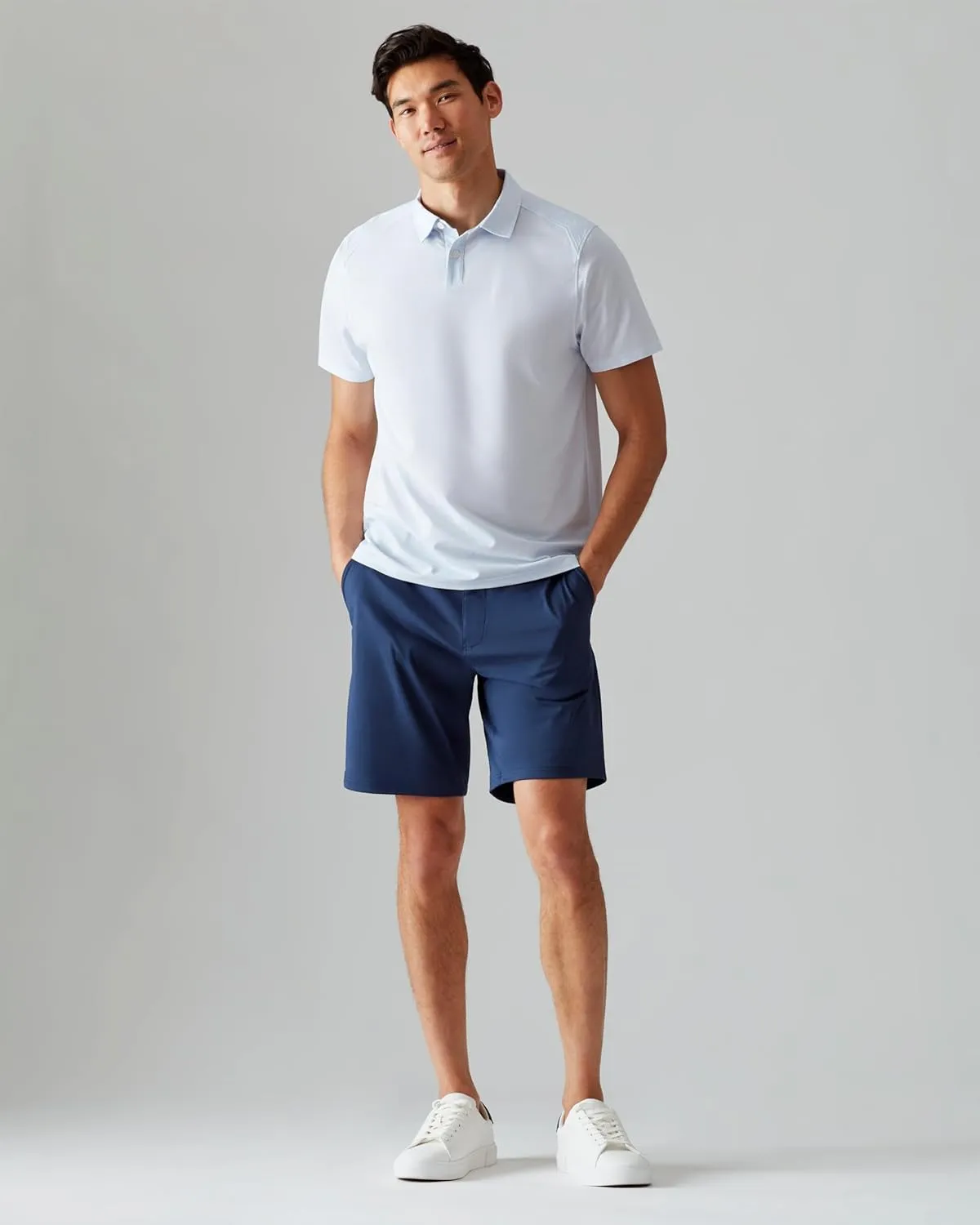 Rhone Commuter Mens Polo Shirts, Iron Free, Moisture Wicking Polo Shirts for Men, FlexKnit Stretch Fabric Mens Golf Shirts