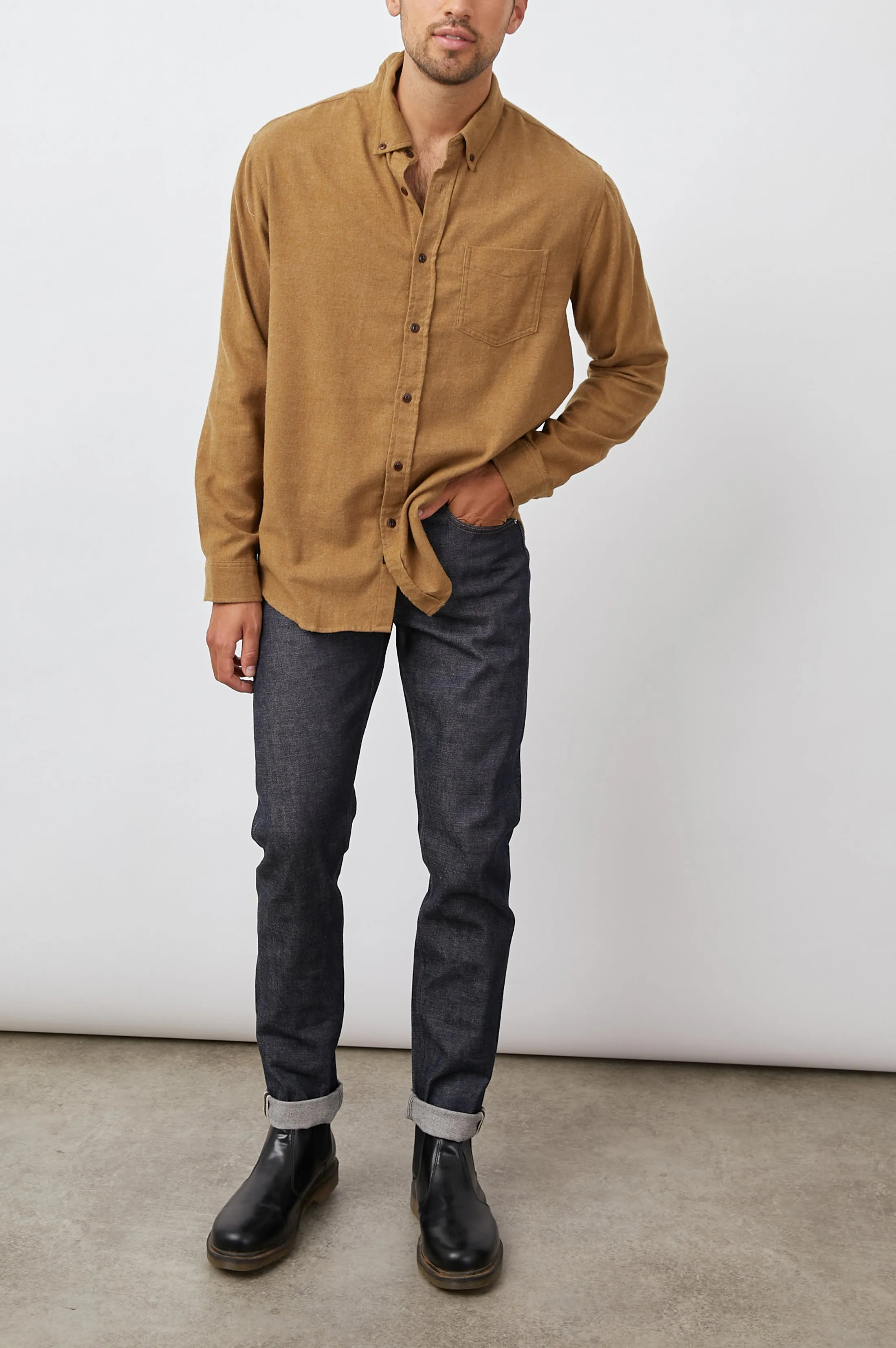 RUNSON SHIRT - GOLDEN ROD