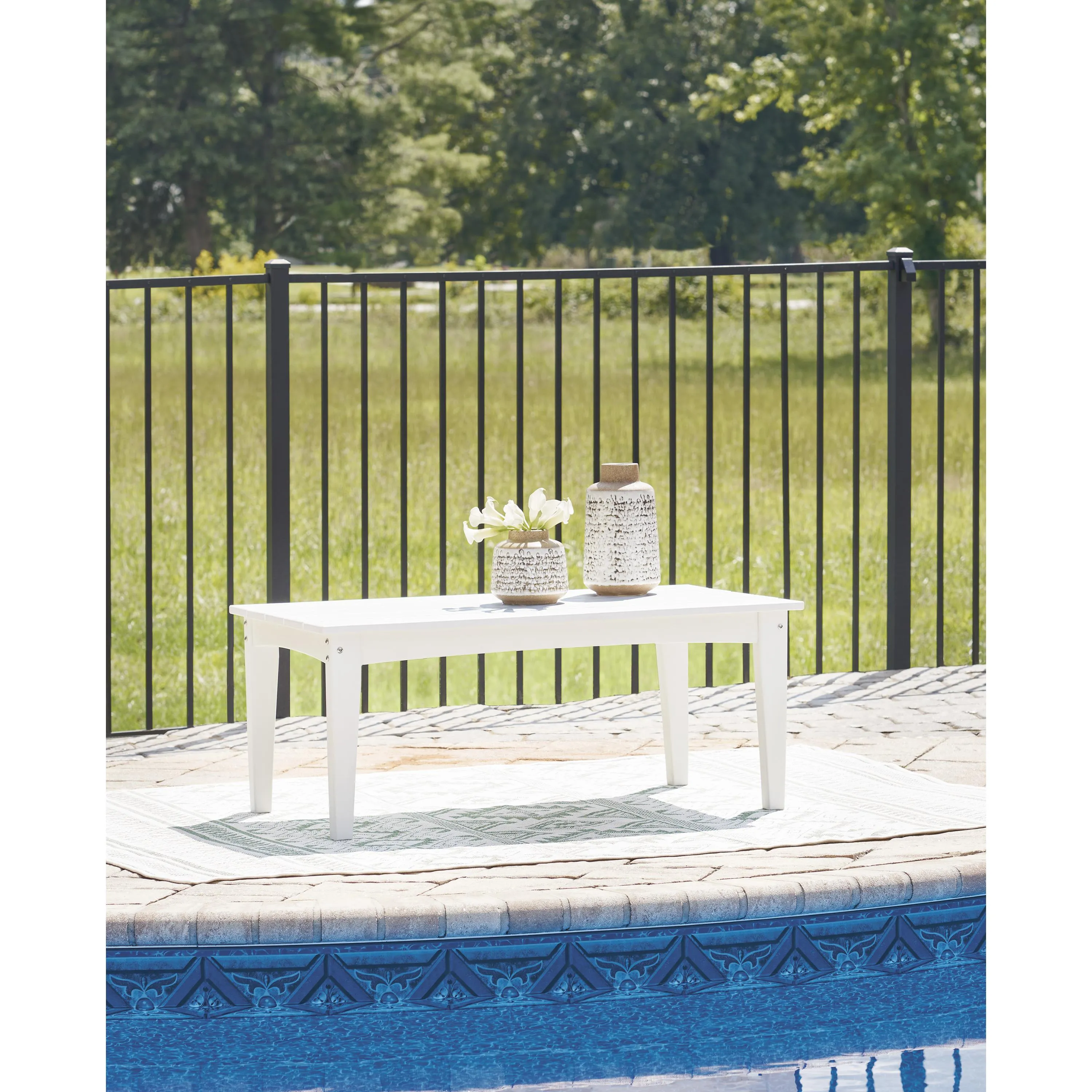 Signature Design by Ashley Hyland wave P111-701 Rectangular Cocktail Table