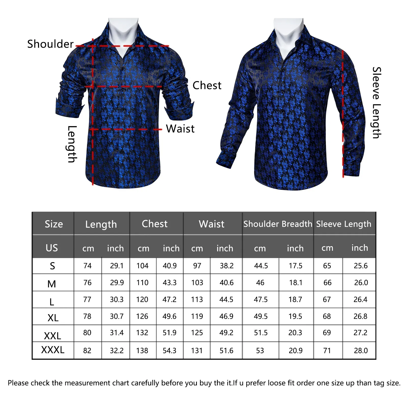 Splicing Style Grey with Black Paisley Edge Men's Solid Long Sleeve Shirt