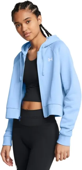 Under Armour Women's Rival Fleece Cropped Full Zip