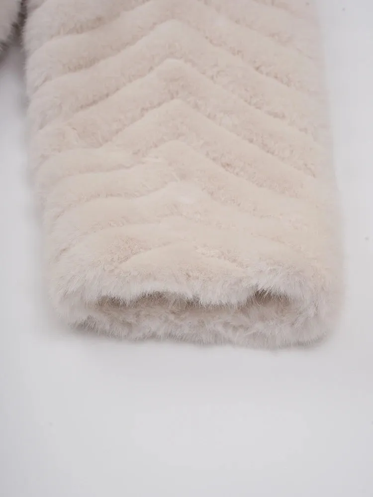 Women's Cozy Faux Fur Long-Length Plush Coat