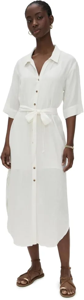 Z SUPPLY Women's Brise Linen Midi Dress